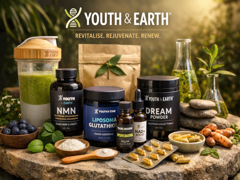 Youth And Earth Longevity Supplements NMN Resveratrol And Anti Aging Wellness